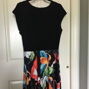 Midi Length XXL V Neck Dress